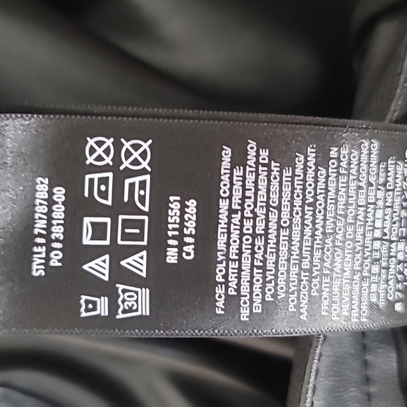 7 For All Mankind Faux Leather Straight Leg Pants, Size 31, Color Black - Picture 12 of 12